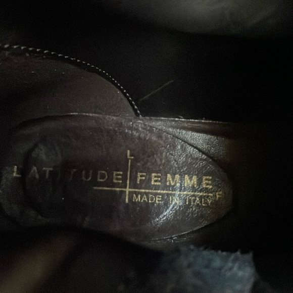 Latitude Femme Leather Motot Boots - Picture 6 of 7